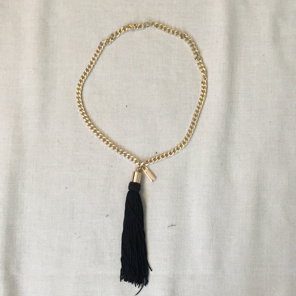Marc Jacobs Decadence black tassel necklace